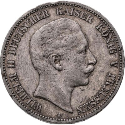 купить Германия (Империя) 5 марок (mark) 1904 A Пруссия