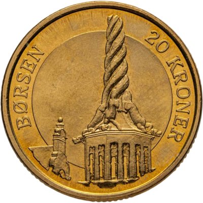 купить Дания 20 крон (kroner) 2003 "Башня Фондовой биржи Борсен, Копенгаген"