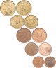 Купить Набор из 10 монет разных стран - 1,2, 5, 10, 20 евроцентов 1999-2014
