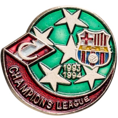 купить Значок Спартак Лига Чемпионов по футболу 1993 - 1994 (Разновидность случайная )