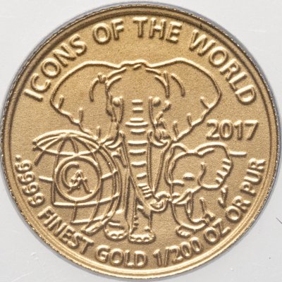 купить Руанда 10 франков 2017 Слон