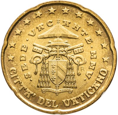 купить Ватикан 20 центов (cents) 2005 "Вакантный престол"