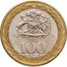 Купить Чили 100 песо (pesos) 2012