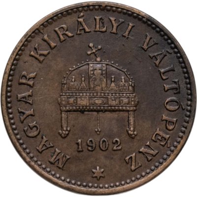 купить Венгрия 1 филлер (filler) 1902