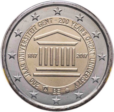 купить Бельгия 2 евро 2017 "200 лет со дня основания Гентского университета" в блистере