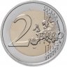 Купить Франция 2 евро 2021 XXXIII летние Олимпийские игры, Париж 2024 в блистере зелёного цвета