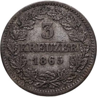 купить Бавария 3 крейцера 1865