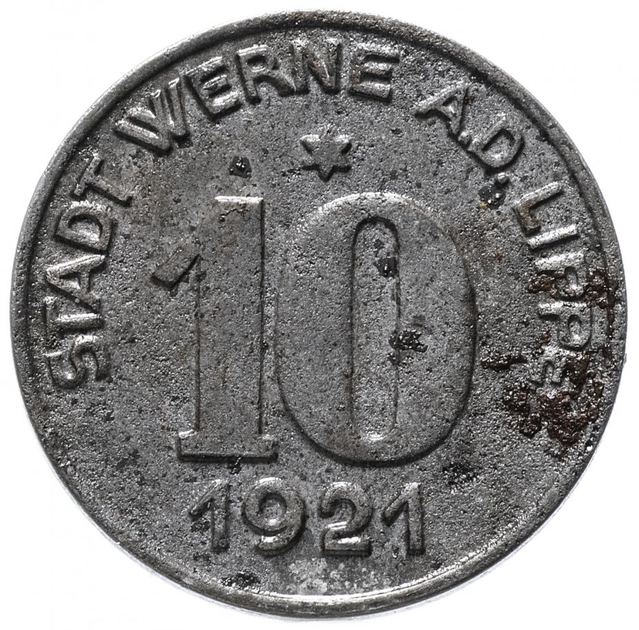 купить Германия (Верне) нотгельд  10 пфеннигов 1921