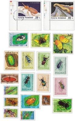 купить Набор из 20 марок "Фауна. Насекомые"