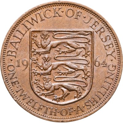купить Джерси 1/12 шиллинга (shilling) 1964