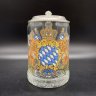 Купить Кружка пивная "Old Germany", стекло, олово, Германия, 1980-1990 гг.