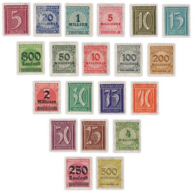 купить Германия набор из 20 марок "Различные номиналы"