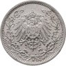 Купить Германия 1/2 марки (mark) 1916, знак монетного двора: "A" - Берлин