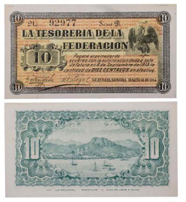 купить Мексика 10 сентаво 1914