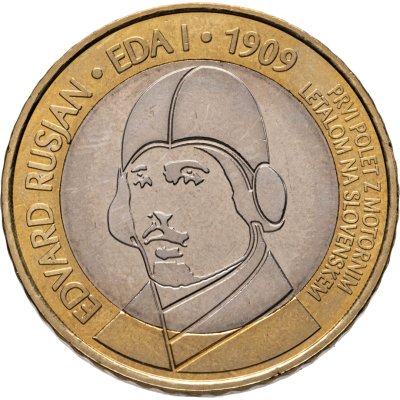 купить Словения 3 евро 2009 "Эдвард Русян"