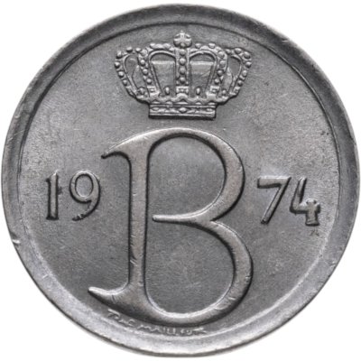 купить Бельгия 25 сантимов 1974