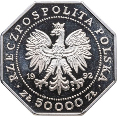 купить Польша 50000 злотых (zlotych) 1992 200 лет ордену Виртути Милитари