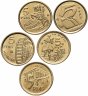 Купить Испания набор монет 5 песет 1995-1999 (5 штук)