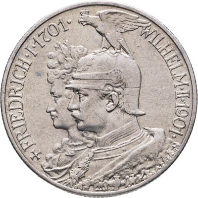 купить Германия (Империя) 2 марки (mark) 1901 "200 лет Пруссии"