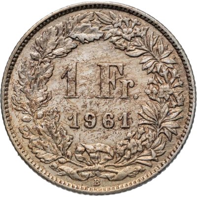 купить Швейцария 1 франк (franc) 1961