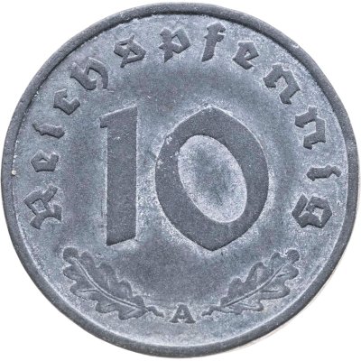 купить Германия, Третий рейх 10 рейхспфеннигов (reichspfennig) 1942, знак монетного двора: "A" - Берлин