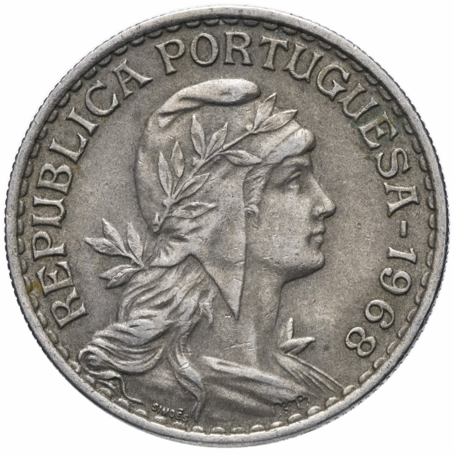 купить Португалия 1 эскудо (escudo) 1968