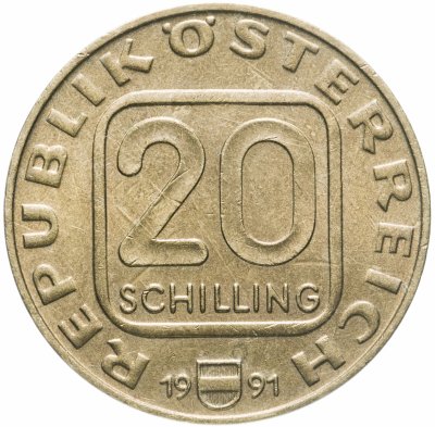 купить Австрия 20 шиллингов (shillings) 1991 Земли Австрии - Тироль