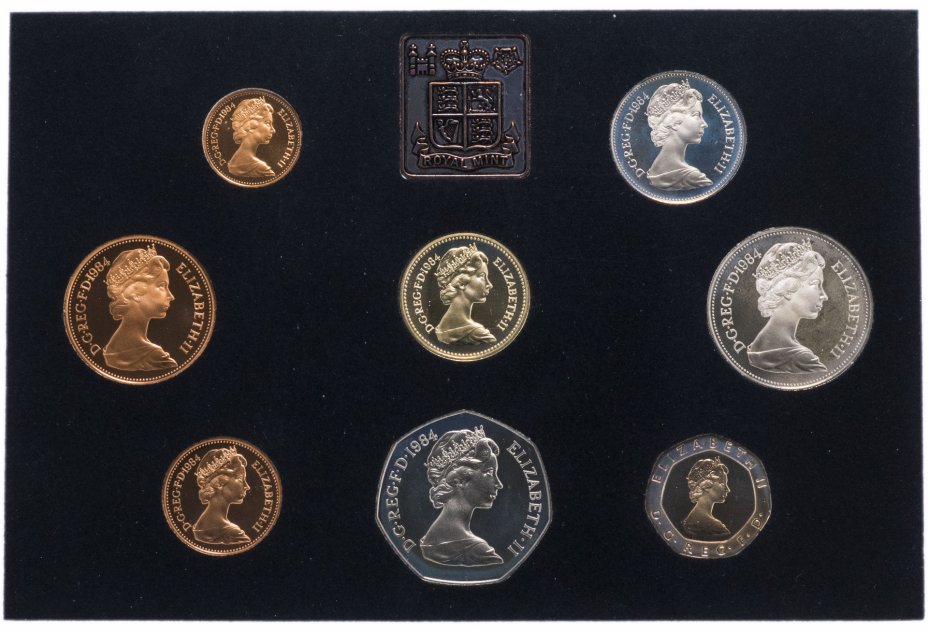 купить Великобритания набор из 8 монет и жетона 1984 Proof