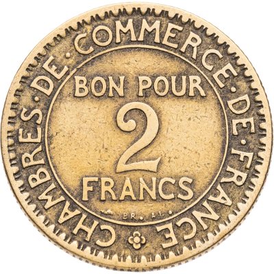 купить Франция 2 франка (francs) 1922