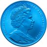 Купить Британские Виргинские острова 5 долларов 2009 "Олимпийские игры" синий цвет, собака, лев, в футляре с сертификатом