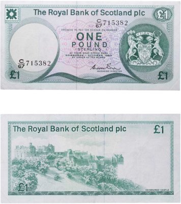 купить Шотландия 1 фунт 1983