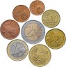 Купить Греция набор монет евро 2002-2007 (8 монет) от 1 цента до 2 евро