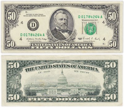 купить США 50 долларов 1988 год (Pick 484) D-Cleveland OH