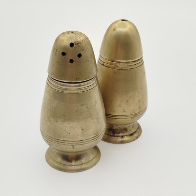 купить Набор из солонки и перечницы, латунь, гравировка, Индия, 1970-1990 гг.