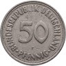 Купить Германия 50 пфеннигов (pfennig) 1970, знак монетного двора: "F" - Штутгарт