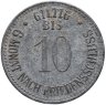 Купить Германия "Рыночный город Вольнцах" 10 пфеннигов 1917 нотгельд