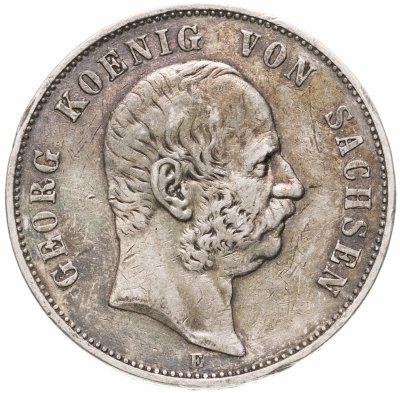 купить Германия (Империя) 5 марок (mark) 1904 Смерть Георга Саксонского