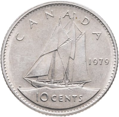 купить Канада 10 центов (cents) 1979