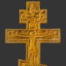 Купить Крест напрестольный "Распятие Христово", латунь, литьё, Российская империя, 1880-1900 гг.