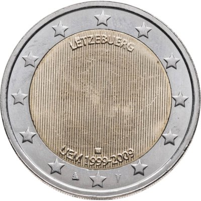 купить Люксембург 2 euro (евро) 2009 "10 лет Экономическому и валютному союзу Люксембург"