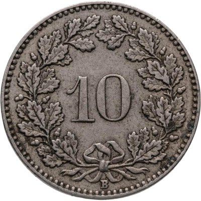 купить Швейцария 10 раппенов (rappen) 1915