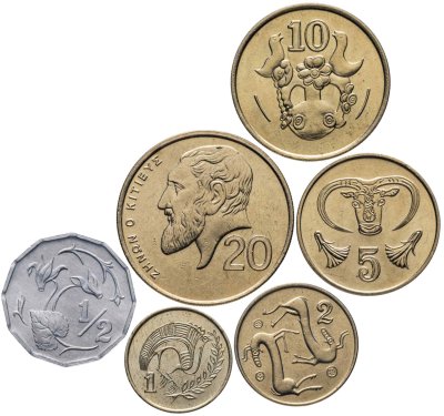 купить Кипр набор из 6 монет 1983-1992 гг.