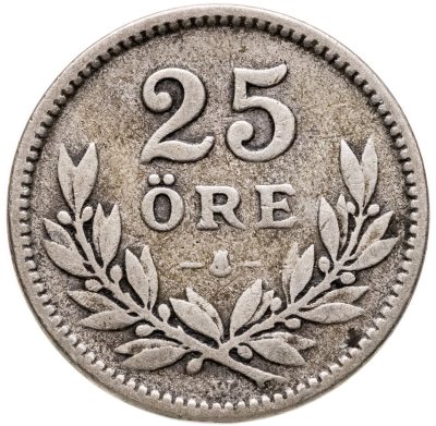 купить Швеция 25 эре (ore) 1918
