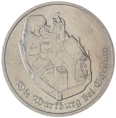купить Германия (ГДР) 5 марок 1982 Замок Вартбург