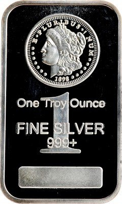 Купить Слиток серебра 999 пробы весом 31.1г (1 тройская унция) в капсуле