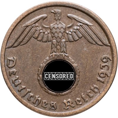 купить Германия, Третий рейх 1 рейхспфенниг (reichspfennig) 1939 A