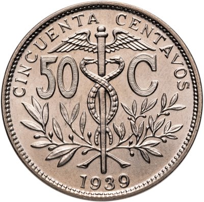 купить Боливия 50 сентаво (centavos) 1939
