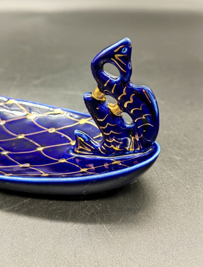 Лоток для ювелирных украшений в форме ладьи «Ильмень-озеро», фарфор ...