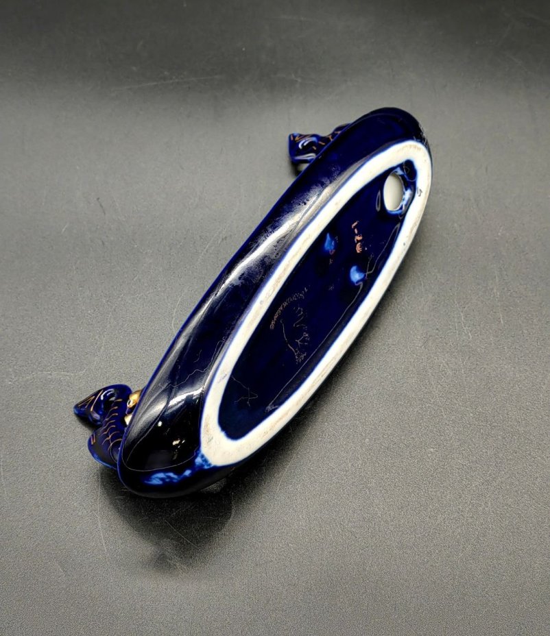 Лоток для ювелирных украшений в форме ладьи «Ильмень-озеро», фарфор ...