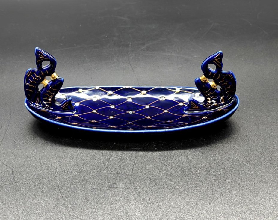 Лоток для ювелирных украшений в форме ладьи «Ильмень-озеро», фарфор ...